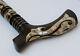 34 Egyptian Handcrafted Walking Cane, Mother Of Pearl Inlaid Wooden Stick