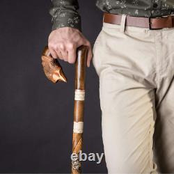 36-Inch Walking Stick for Women Fox Wooden Fashionable Walking Cane for Women