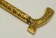 39 Wooden Walking Stick With Gold Brass Handle Ebony Wood Walking Cane Stick