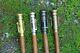 4 Piece Wooden Walking Stick Cane With Spyglass Antique Telescope On Handle Gift