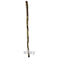 50'' Wooden Hiking Cane, BUMPY Finger Grips, Burl Diamond Willow Walking Stick