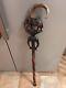 African Wooden Carved Walking Stick / Cane / Elephant