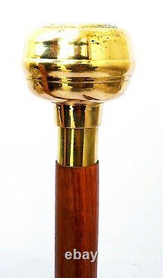 Anchor Brass Head W Handle Victorian Design Wooden Walking Stick cane Best gift