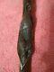 Antique Beautiful Hand Carved American Indian Wooden Indian Cane Walking Stick