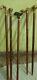 Antique Brass Walking Stick Different Handle Wooden Cane Victorian Lot Of 5 Pcs