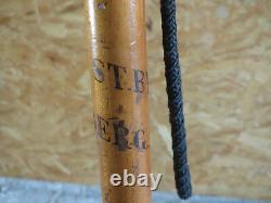 Antique Cane Walking Stick Wooden Swiss st Beatenberg Vintage Popular Art