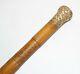 Antique Gold Filled Handled Wooden Walking Stick Signed John Craue G. W. V. 1793