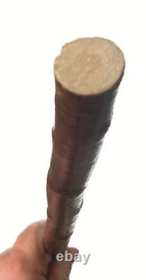 Antique Irish Shillelagh Walking Stick, Natural Burled Hardwood, 35 in. (5'8-6')