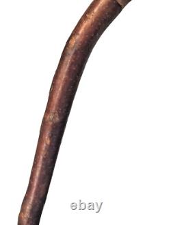 Antique Irish Shillelagh Walking Stick, Natural Burled Hardwood, 35 in. (5'8-6')