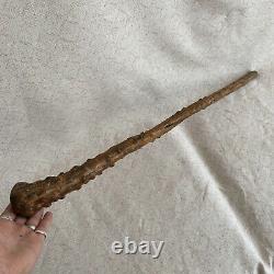 Antique Large Wooden Carved Root Walking Stick Cane Club