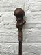 Antique Old Rare Wooden Round Root Ball Walking Stick