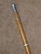 Antique Silver Plate Wooden Walking Stick/cane With Inscribed Top'h. P