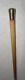 Antique Walking Stick / Cane Hallmarked 14 Carat Gold Engraved Pommel Malacca