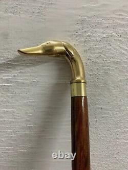 Antique Walking Stick Wooden Cane Brass Handle Knob maritime Gift Lot Of 10 Pcs