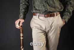 Antique Walking canes for men Walking Stick Natural Wooden Hand Carved Tree Gift