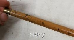 Antique Wooden Cane Walking Stick Yard Stick 36 Inches Edward Preston