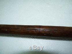 Antique Wooden Walking Stick Souvenir from Bile Govora Romania 1938, L 92.5 cm