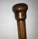 Antique Wooden Walking Stick With Coin In Top