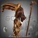 Awakening Bear Grizzly Walking Stick Cane Wooden Hand Carved Handle For Men D