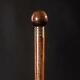 Ball Classic Walking Stick, Wooden Cane For Gift, Hand Carved Hiking Stick