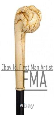 Ball & Claw Head Walking Stick Hand Carved Wooden Claw Walking Cane X Mass Gif A