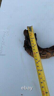 Beautiful Vintage Hand Carved Wooden Dragon Walking Stick (C3)