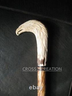 Best Eagle Head Handle Wood Carved Unique Wooden Walking Stick Cane Gift Style