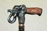 Black Elephant Wooden Cane Hand Carved Handle And Staff Style Walking Stick Wood