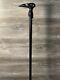 Black Raven Cane Walking Stick Wood Wooden Antique Style Hand Carved Designer