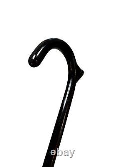 Black Walking Cane Men Women Mobility Palm Rest Hickory Wooden Masters USA A3