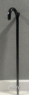 Black Walking Cane Men Women Mobility Palm Rest Hickory Wooden Masters USA A3