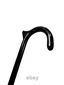 Black Walking Cane Men Women Mobility Palm Rest Hickory Wooden Masters USA A3