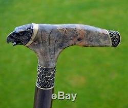 Cane Reed BURL Wooden Handmade Walking Stick Unique Accessories Canes FALCON NEW