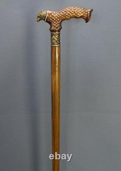 Cane Walking Stick Bronze Eagle2 Wood Wooden HANDMADE Canes Mens Accessories NEW