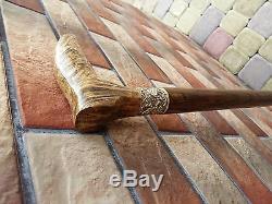 Cane Walking Stick Wooden BURL Handmade Men's Accessories Cane NEW