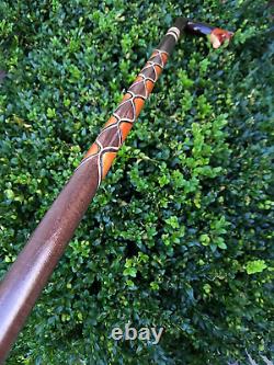 Canes Walking Sticks Wood Reeds Wooden Hand-Carved Carving Handmade Cane Stick A