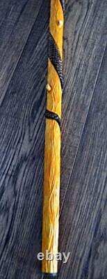 Canes Walking Sticks Wood Reeds Wooden Hand-Carved Carving Handmade inch Cobra