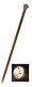 Captains Walking Sticks Time Companion Wooden Cane With Gentleman's Watch Clock