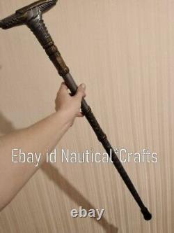 Carved Walking cane Sticks Wooden cane Egyptian style Carving Handmade stick gft