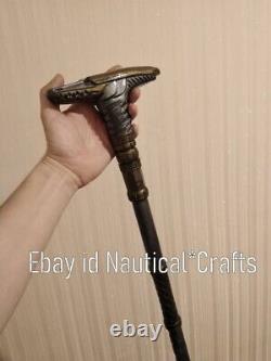 Carved Walking cane Sticks Wooden cane Egyptian style Carving Handmade stick gft