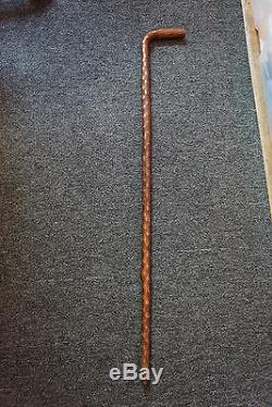 Collectible Wood Wooden Unique Design Walking Stick Cane 34