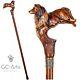 Collie Dog Walking Stick Cane Wooden Cane Scotland Shepherd For Men Women