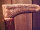 Deer Antler Handle Walking Stick Maple Wood Antler Scar Shaft Custom Made In Usa