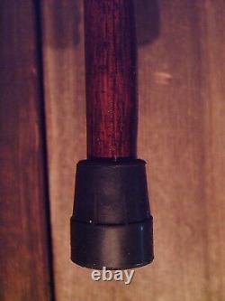 Deer Antler handle walking stick MAPLE wood antler scar shaft CUSTOM MADE IN USA