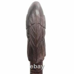 Dengers Bird Hand handle Carved Top Cane Wooden Cane Walking Stick Vintage Gifts