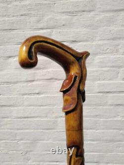 Derby desginer Hand Carved For Men & Women Wooden Stick Walking Cane handmade