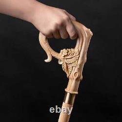 Designer Wooden Walking Cane for Women Mother Nature Hand Carved Cane Stick