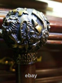 Dewar Highlander Knobbed Style Victorian Wooden Walking Stick/Cane