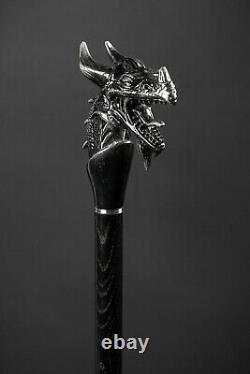 Dragon Walking Cane for Men Fashionable Design Wooden Walking Stick