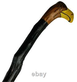 Eagle Head Handle Hand Carved Walking Cane Wooden Walking Stick Handmade